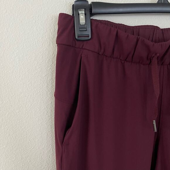 Lululemon Red Cassis On the Fly Pants Full Length (Size 6) - Picture 4 of 7